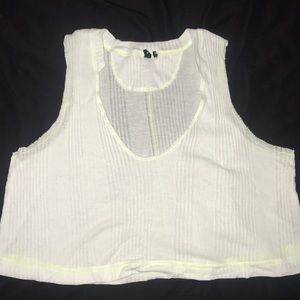 White crop top